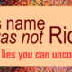 Blog His Name Was Not Rick