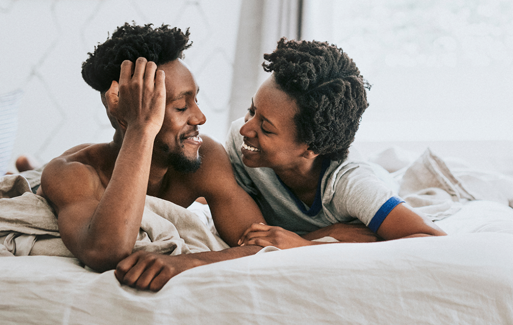 Older couple in bed